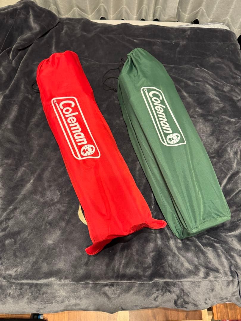 Coleman アウトドア　キャプテンチェア　セット　赤　緑