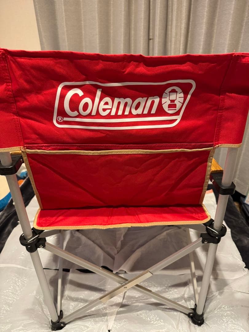 Coleman アウトドア　キャプテンチェア　セット　赤　緑
