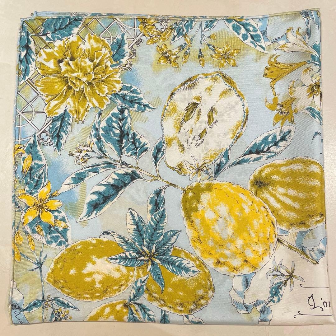 manipuri オランジュリーガーデン 65cm シルクスカーフ