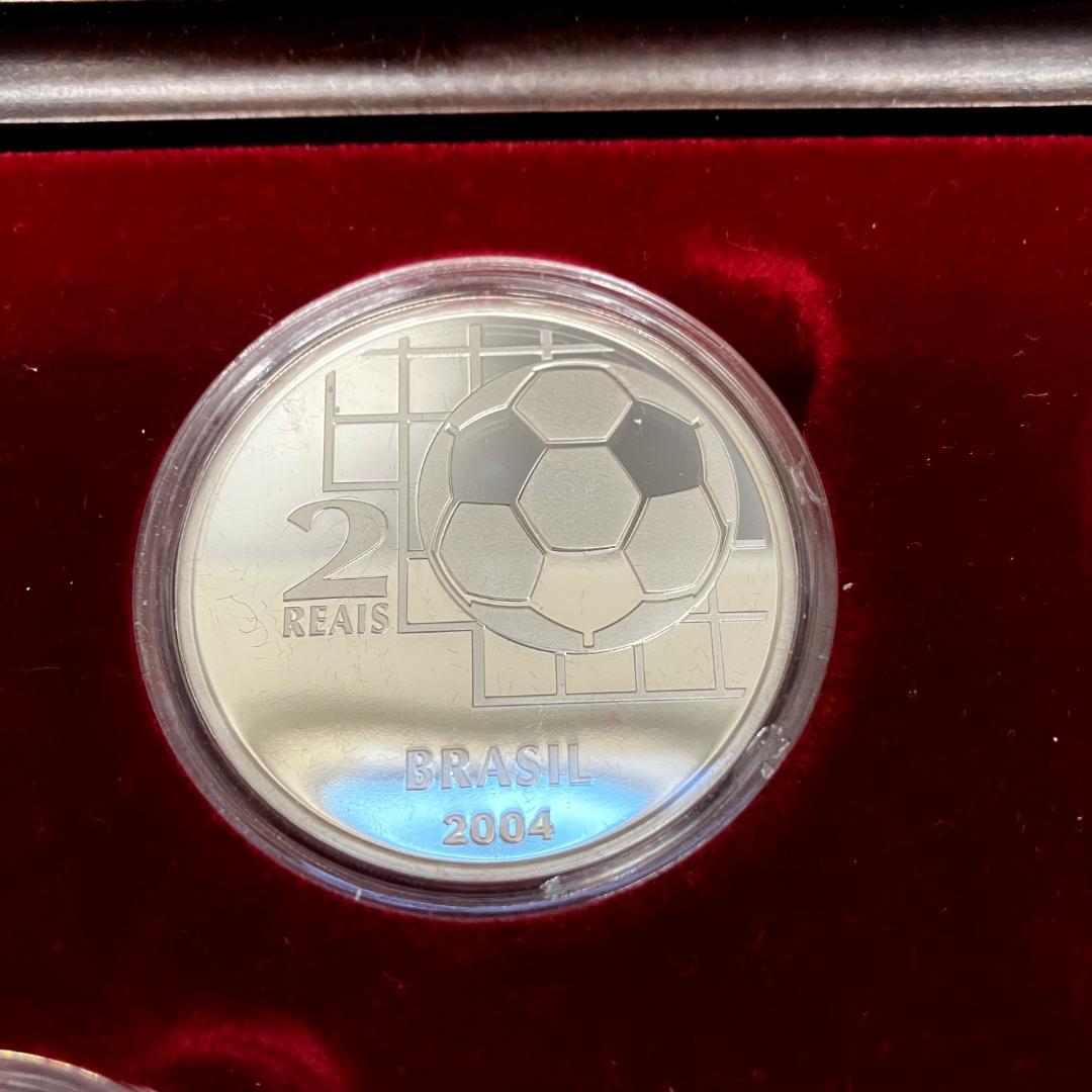 FIFA100周年記念銀貨 プルーフ銀貨　4枚セット 2004年　ワールドカップ