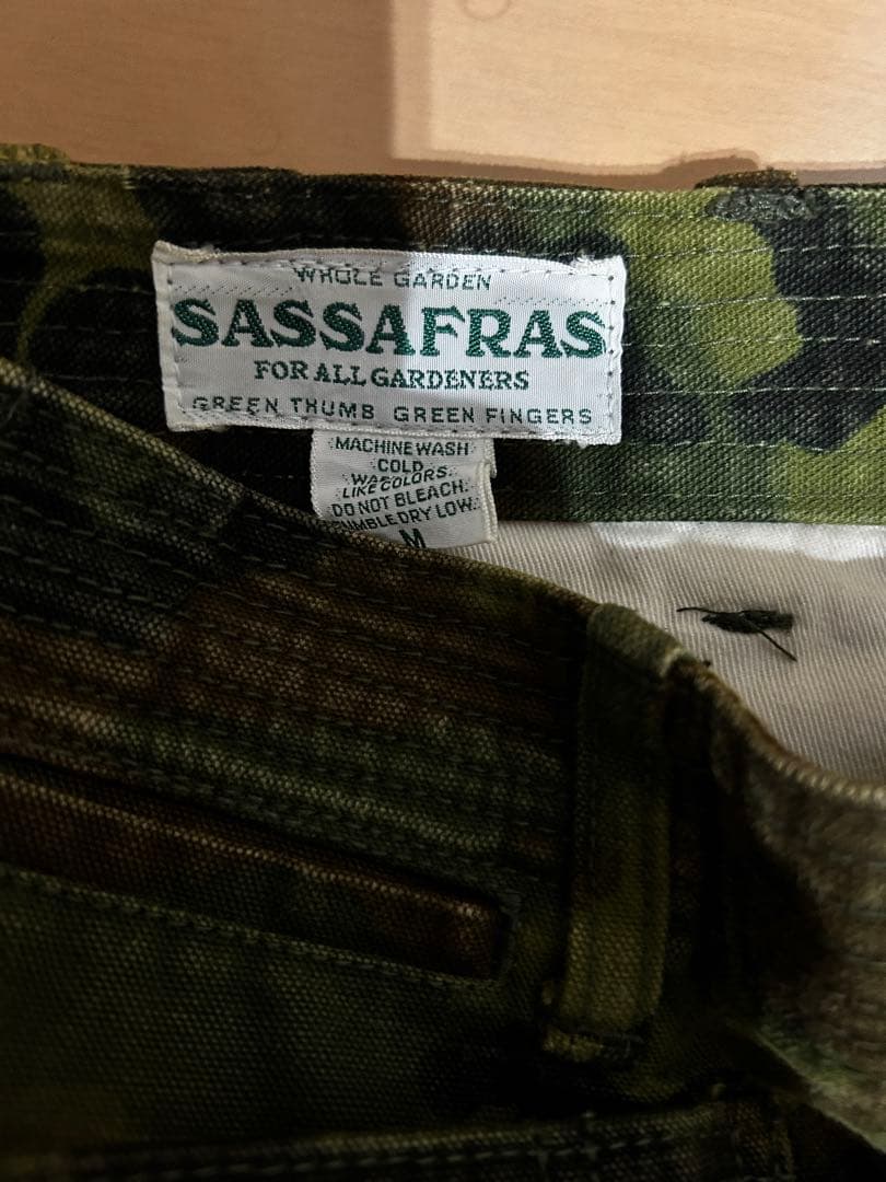 モミ♡SASSAFRAS 迷彩 M キャンプ♡