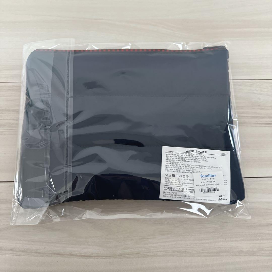 ✾ファミリア✾ ノベルティ　タブレットポーチ　赤チェック