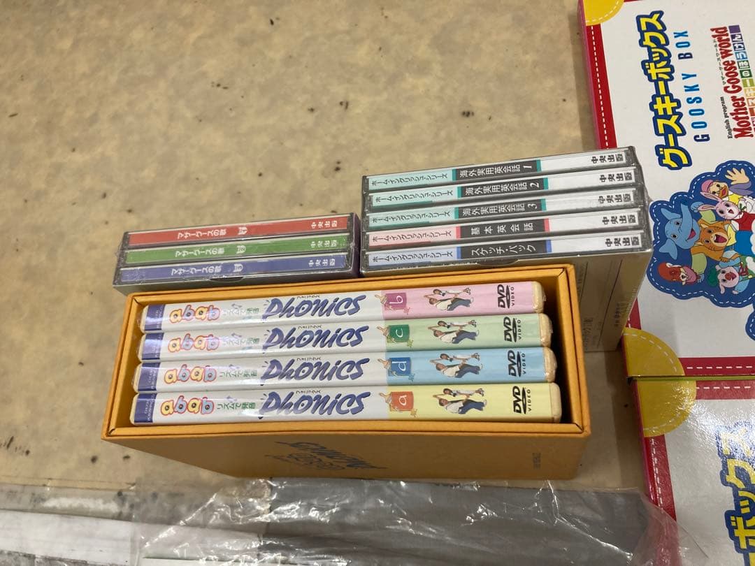 Phonics DVDセットと教材一式