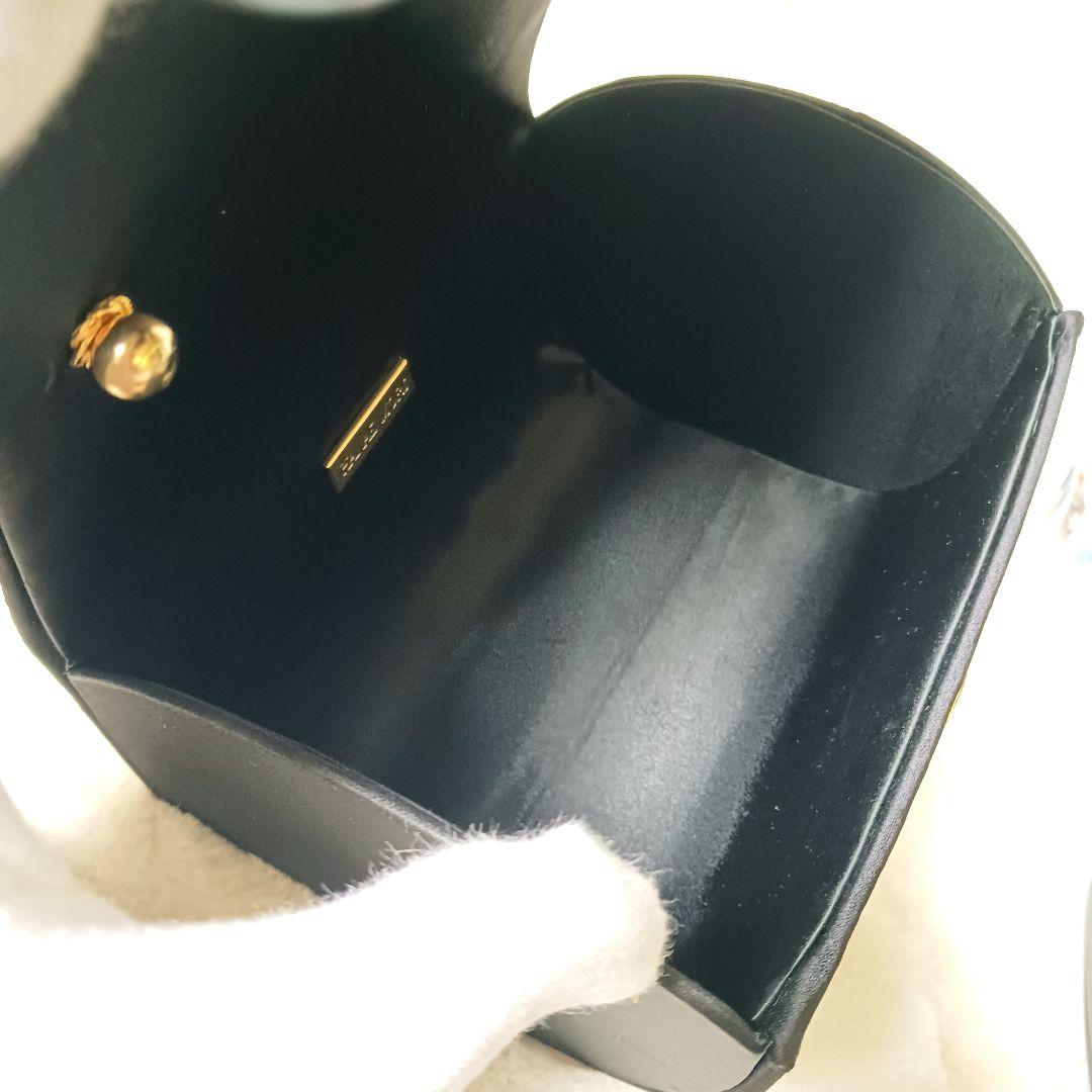 美品 ハナエモリ パーティーバッグ フォーマルバッグ ブラック 角スレなし