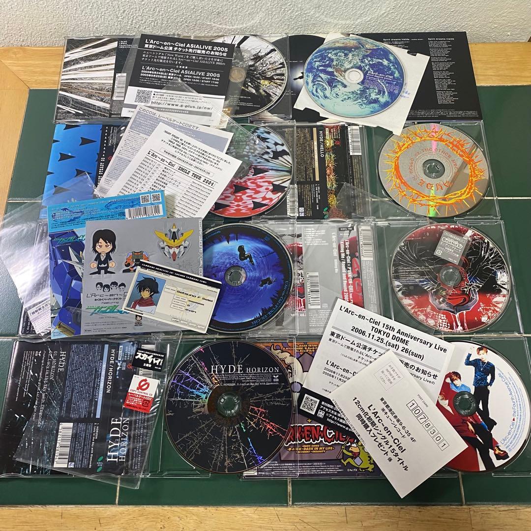 L'Arc〜en〜Ciel シングルCD・アルバムCD・DVDまとめ売り
