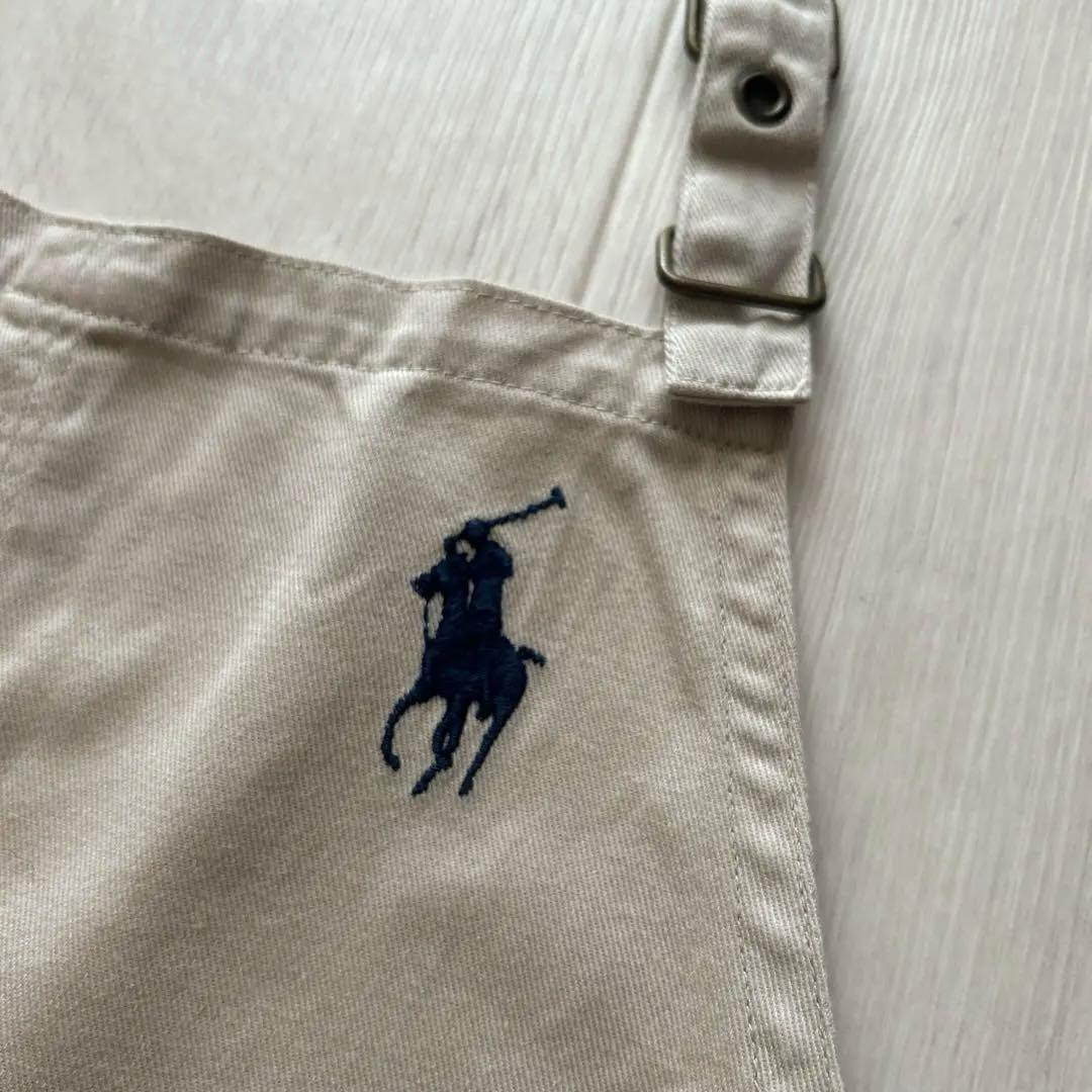 RALPH LAURENラルフローレンエプロン　日本製　ベージュホースロゴ刺繍