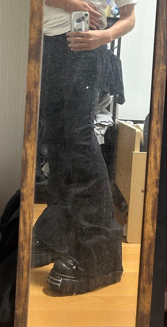 Rick owens bolan 似 フレアデニム
