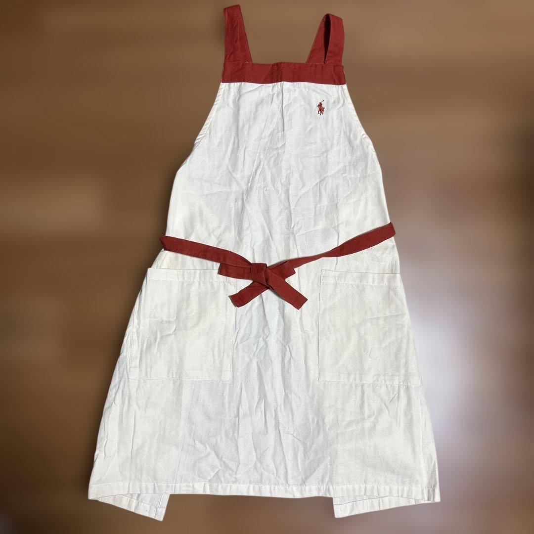 新品　Ralph Lauren クロスバックエプロン クリーム　送料無料
