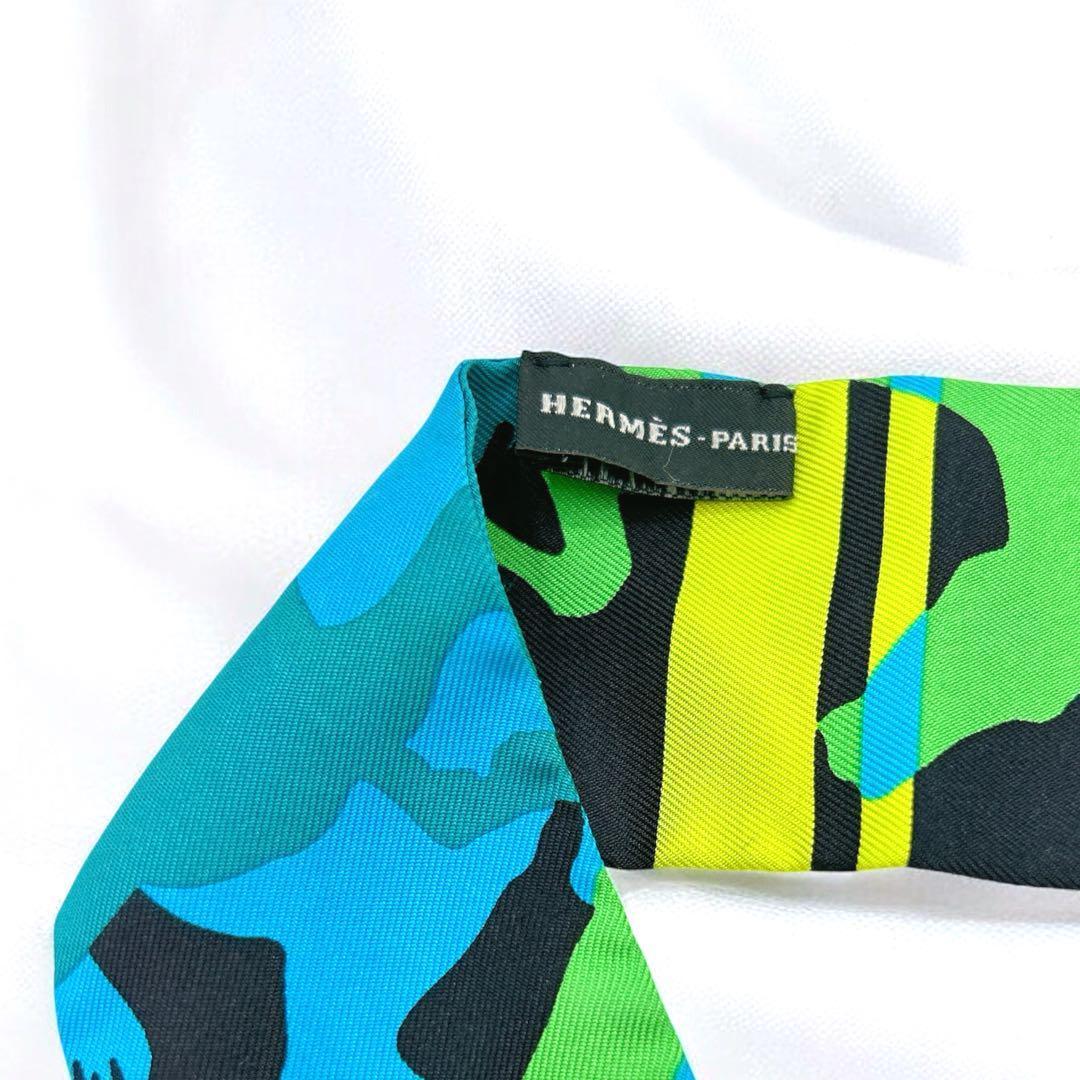 HERMES エルメス ツイリー シルク スカーフ マルチカラー