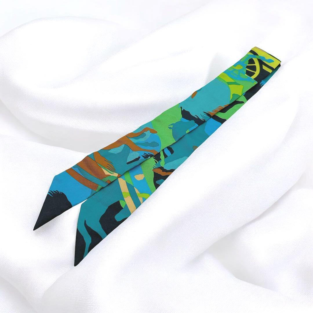 HERMES エルメス ツイリー シルク スカーフ マルチカラー