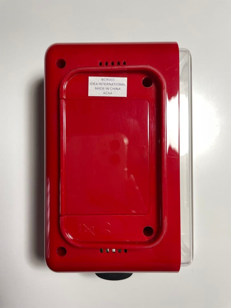 BRUNO LCD レトロアラームクロック S レッド 赤 置き時計