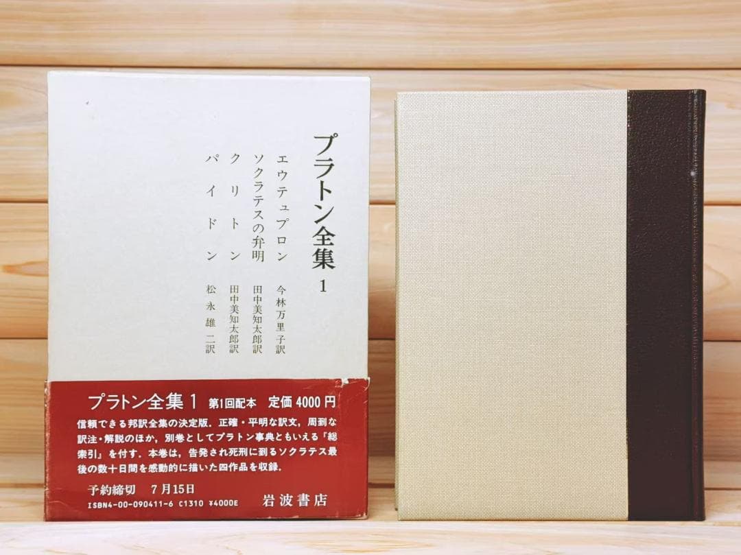 特装豪華版 プラトン全集 全17巻揃 岩波書店 田中美知太郎 藤沢令夫編