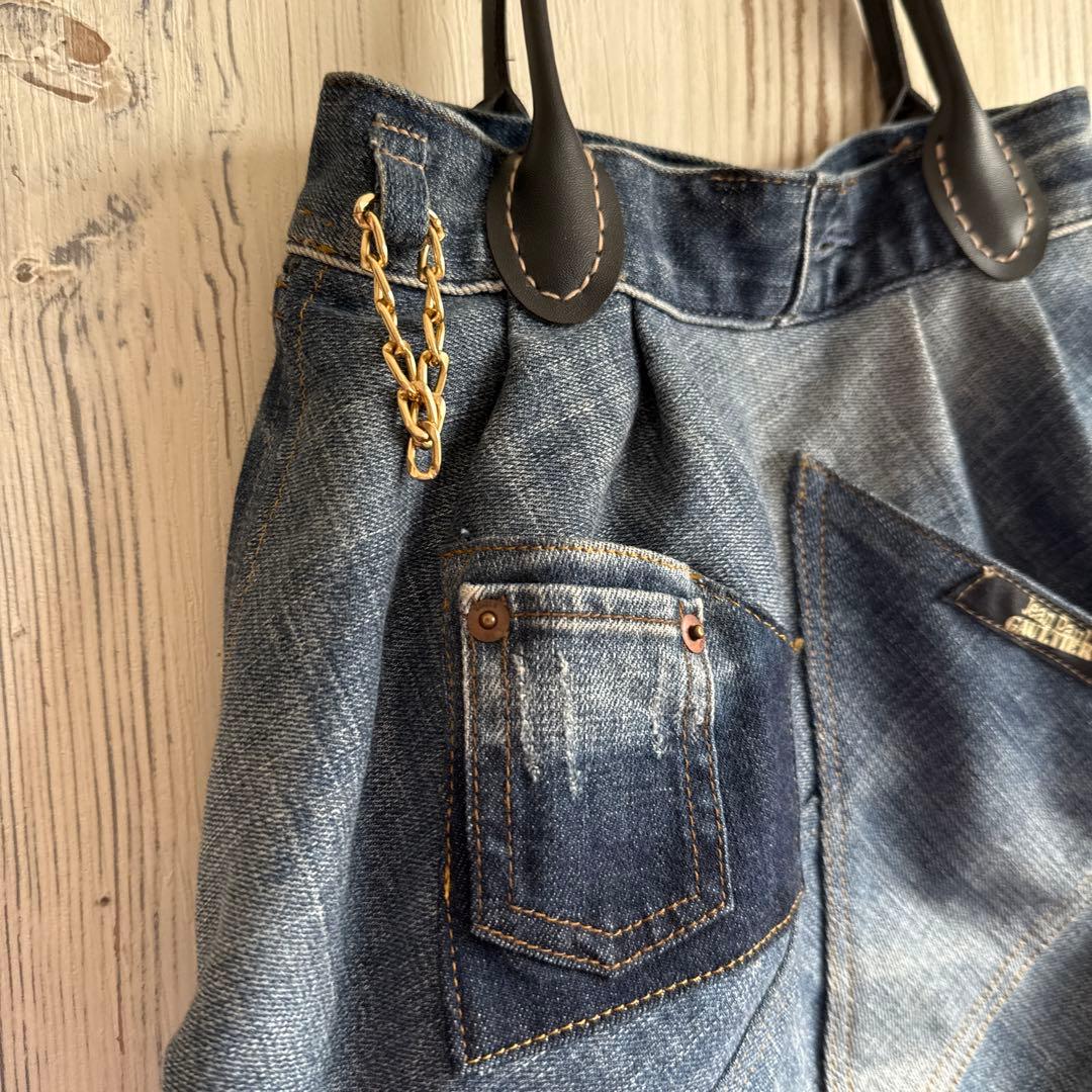 Jean Paul Gaultier デニムトートバッグ　ゴルチェ