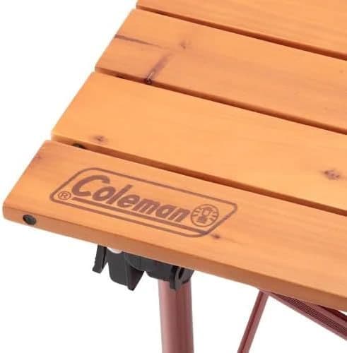 Coleman ナチュラルウッドロールテーブル