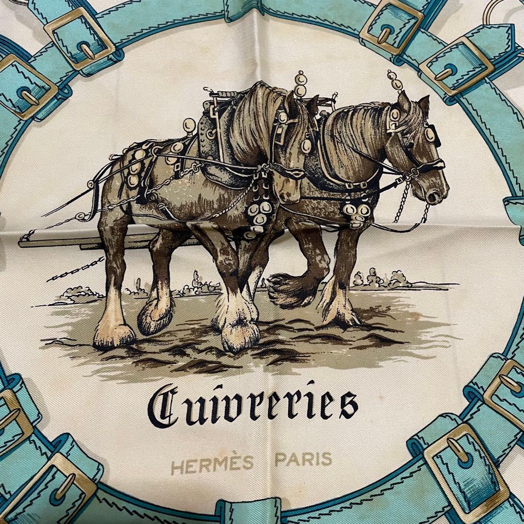 【人気動物柄】HERMÈS シルクスカーフ Cuiveries