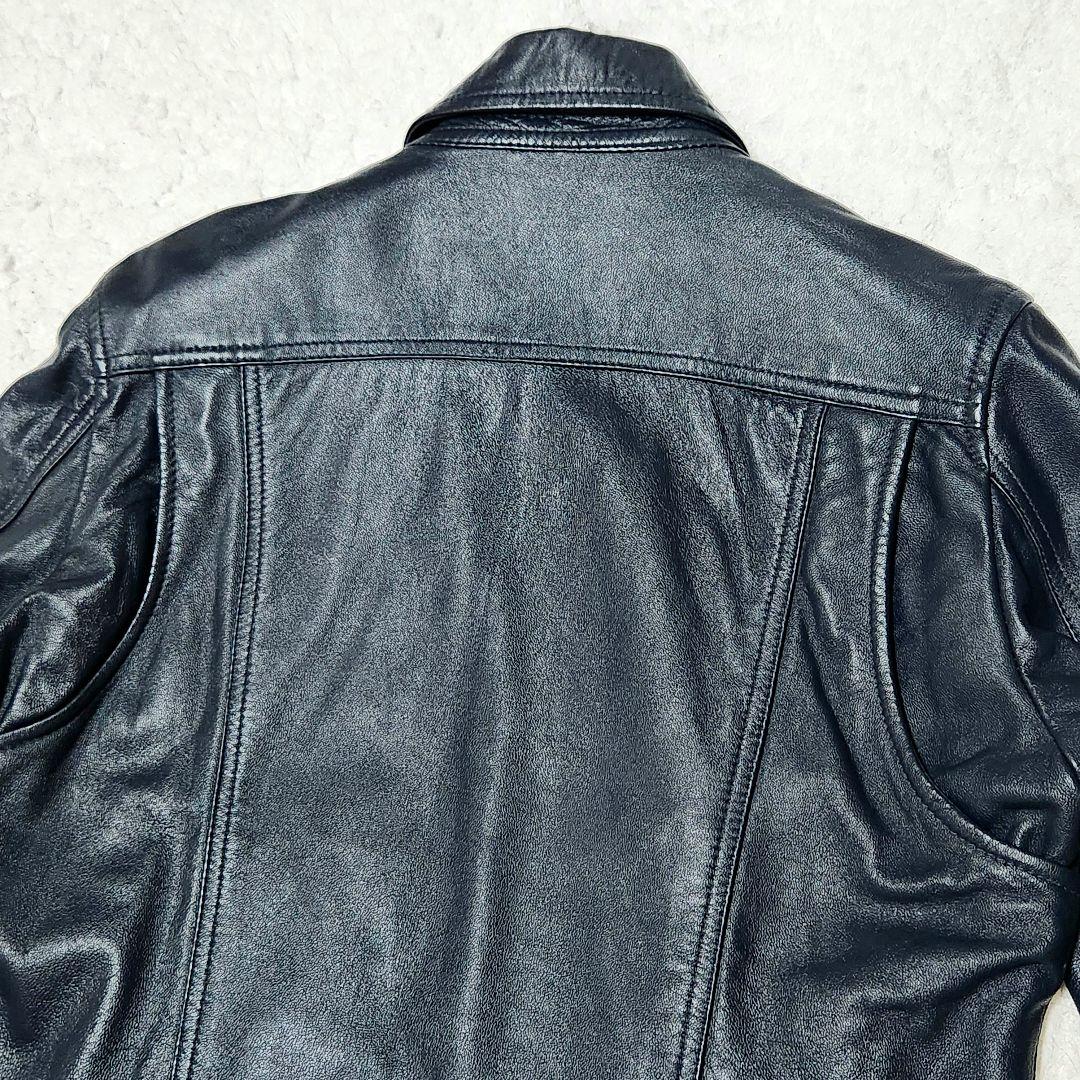 美品✨️ A.S.M レザージャケット シングルライダース ラムレザー 本革