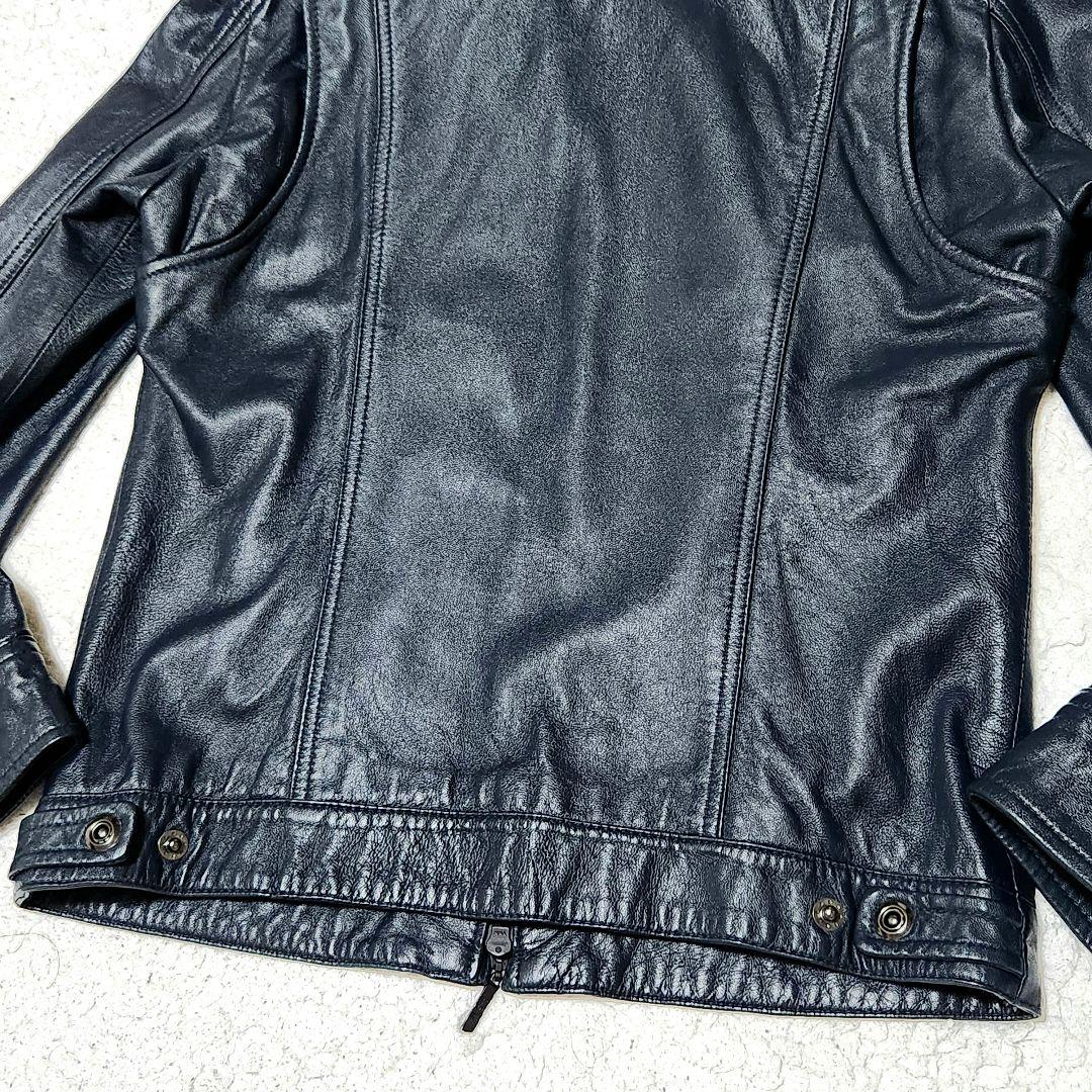 美品✨️ A.S.M レザージャケット シングルライダース ラムレザー 本革