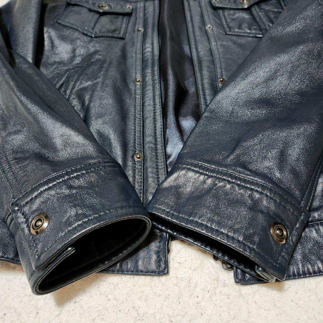 美品✨️ A.S.M レザージャケット シングルライダース ラムレザー 本革