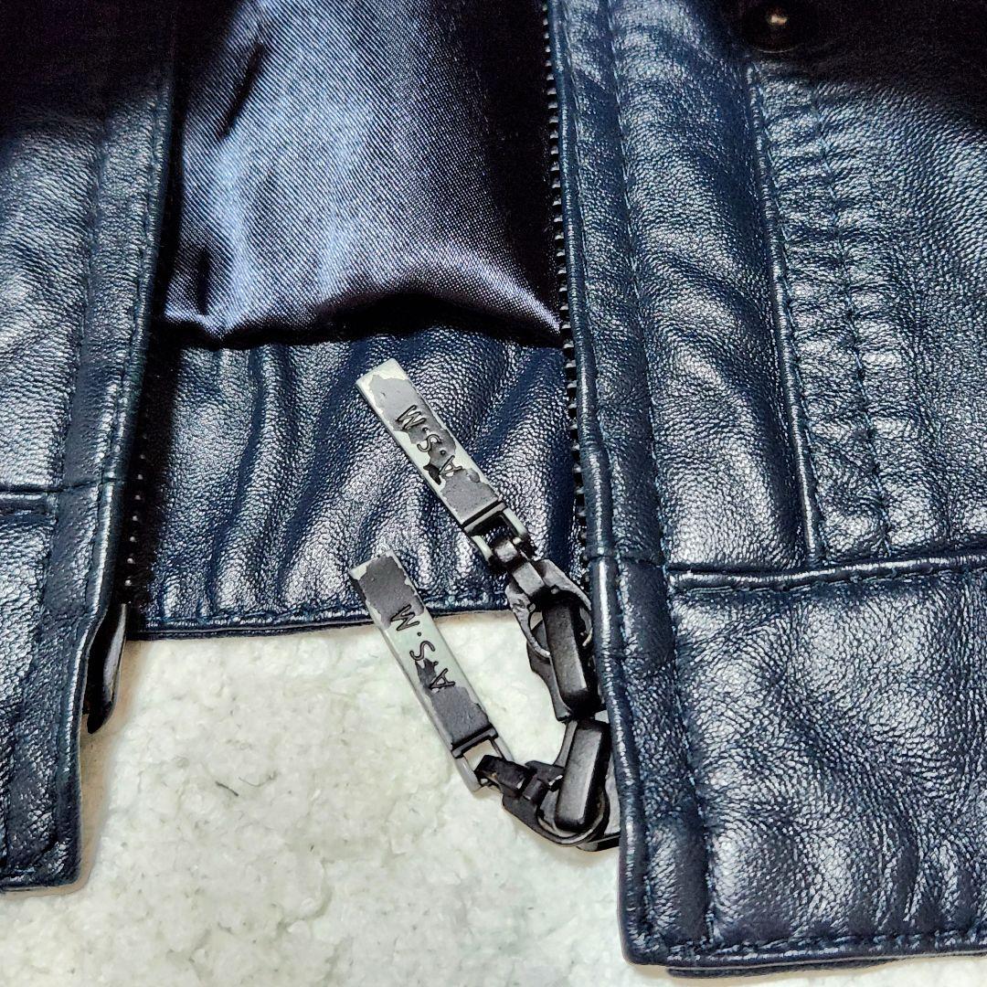 美品✨️ A.S.M レザージャケット シングルライダース ラムレザー 本革
