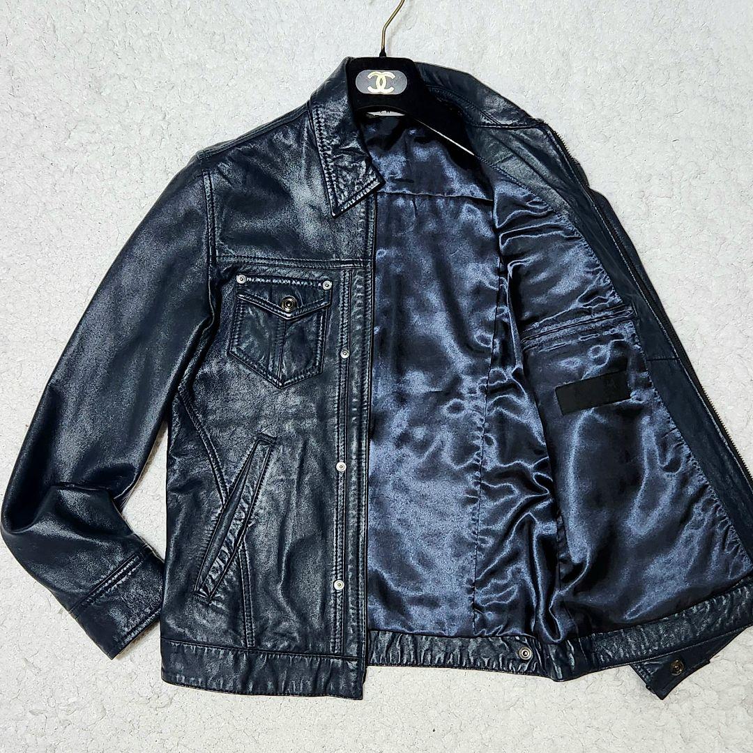 美品✨️ A.S.M レザージャケット シングルライダース ラムレザー 本革