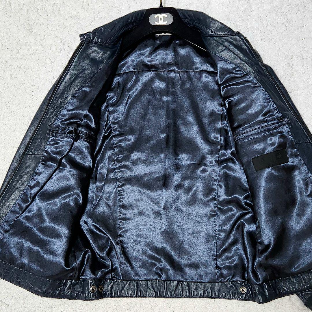 美品✨️ A.S.M レザージャケット シングルライダース ラムレザー 本革