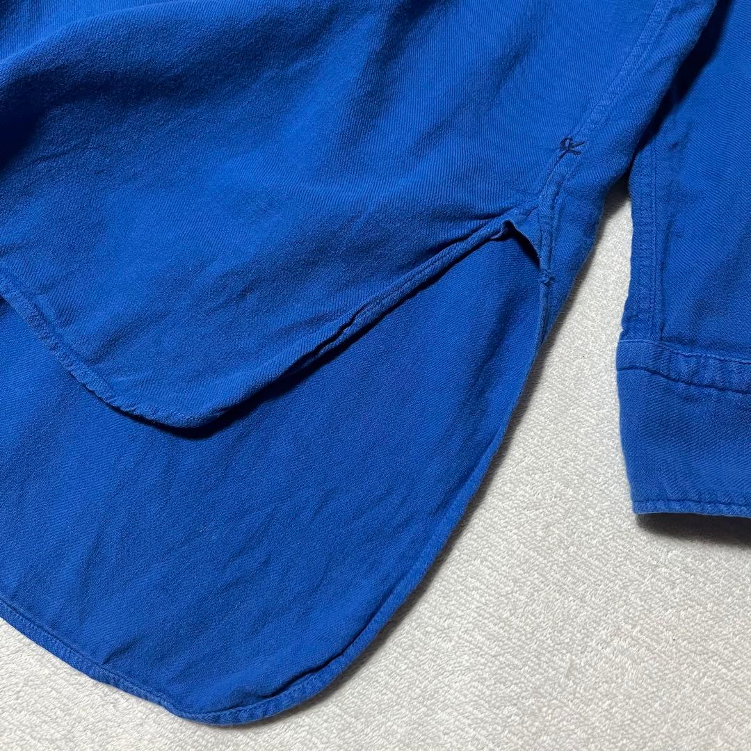 45R 45rpm カラービエラ 馬比古 ピンタック シャツ ブルー