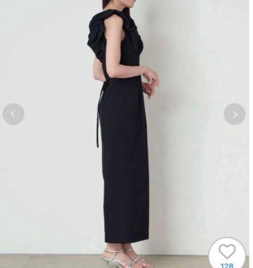 完売品　SNIDEL バルーン フリルスリーブ Iライン ワンピース