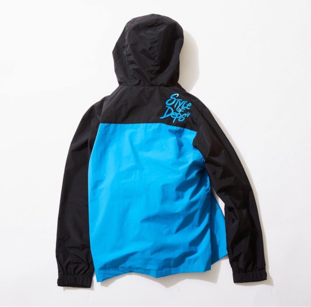 deps × GO OUT マウンテンパーカー XL ブラック×ブルー