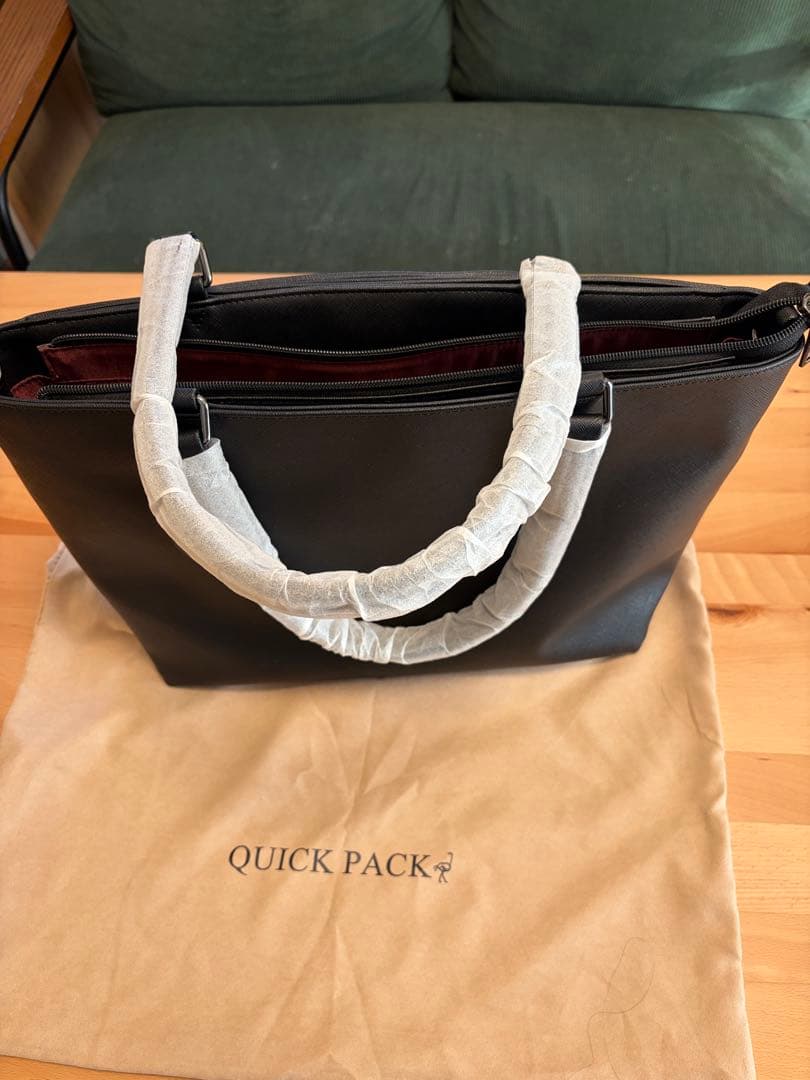 QUICK PACK ブラック トートバッグ