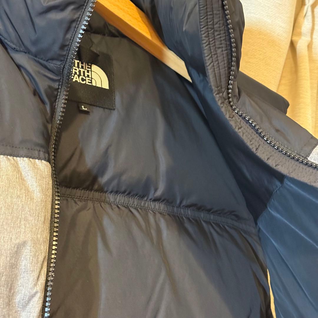 THE NORTH FACE ダウンベスト グレー・ブラック L