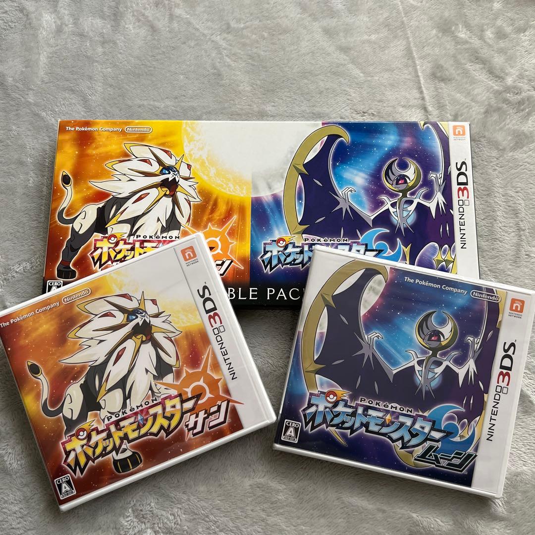 未開封3DS ポケットモンスター サン・ムーン ダブルパック