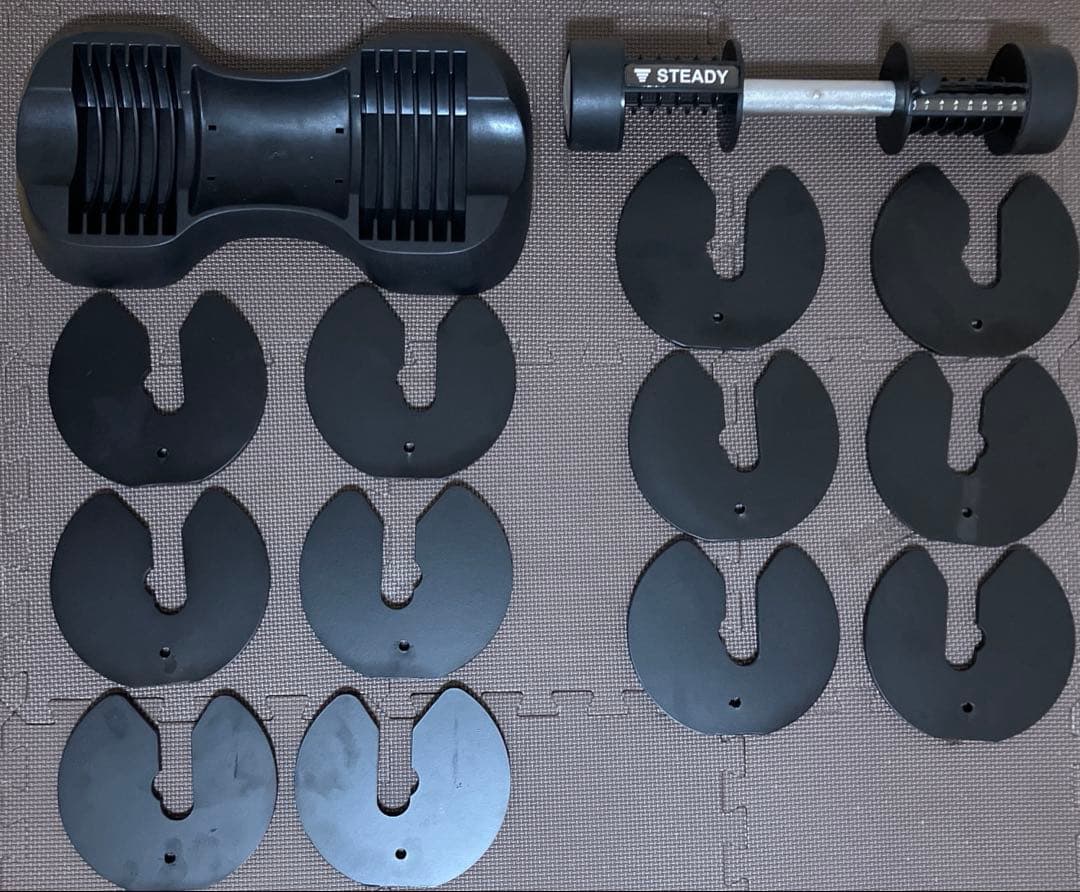 S*O様 【ほぼ新品】STEADY 7段階可変式ダンベル2〜20kg x1個①