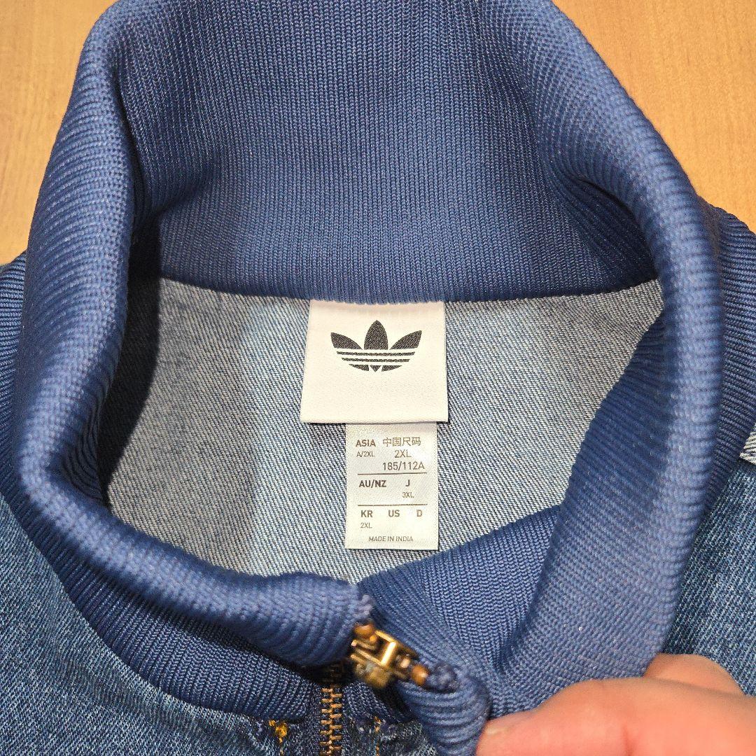 adidas デニムトラックジャケット ファイヤーバード