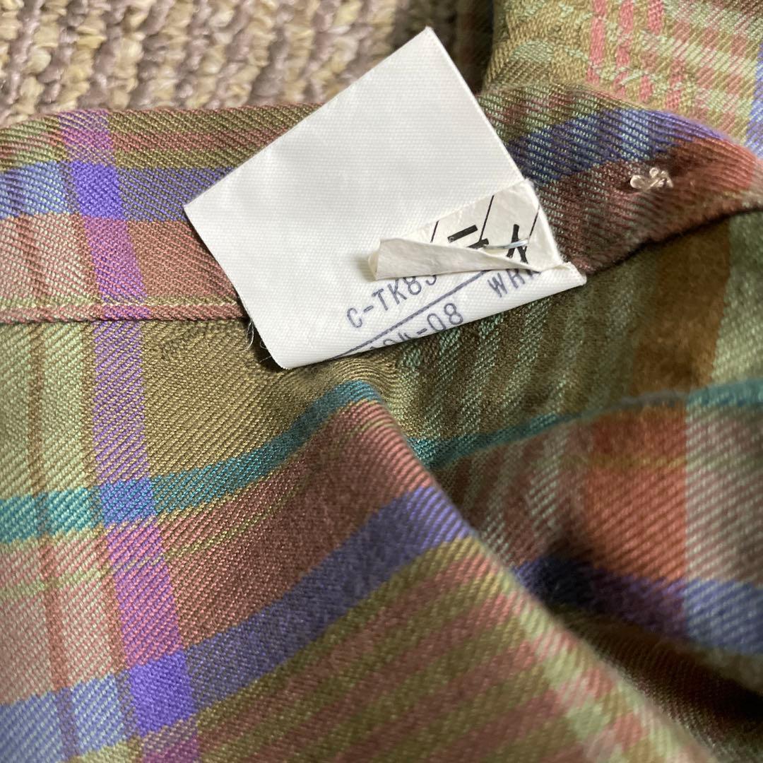 美品Burberrysバーバリーズ シャドーホースロゴ総柄チェック柄 真珠M