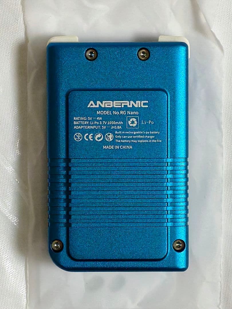 ANBERNIC RG Nano レトロゲーム機 64GB ブルー 極美品