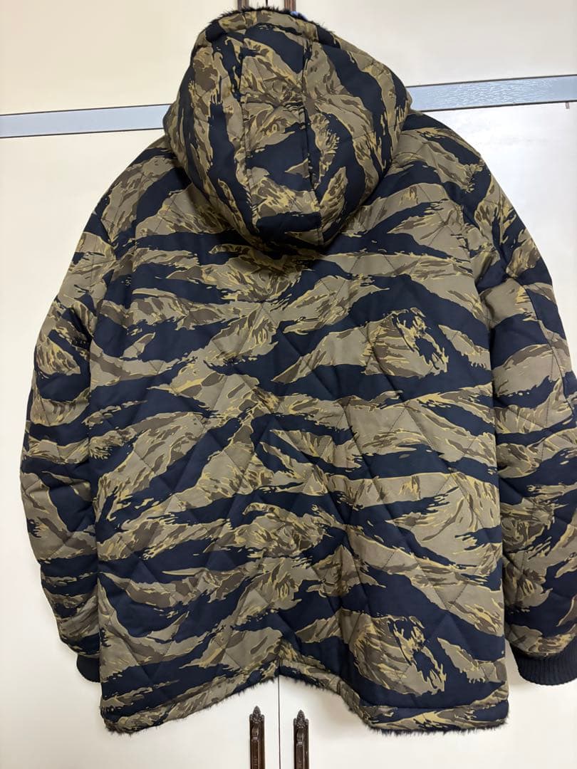 VANSON ブランドロゴ リバーシブル・ファージャケット