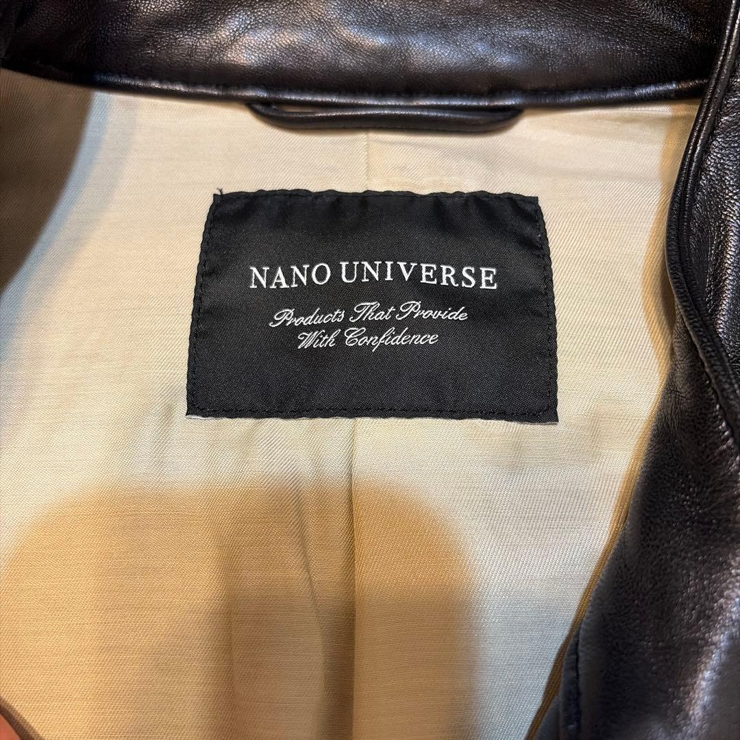 NANO UNIVERSE シングルライダースジャケット M