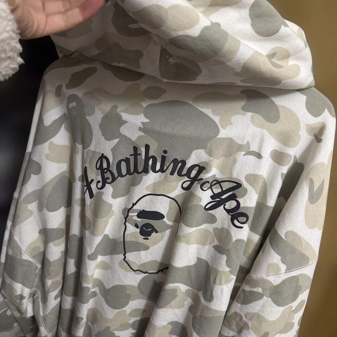 A Bathing Ape カモフラージュパーカー ホワイト