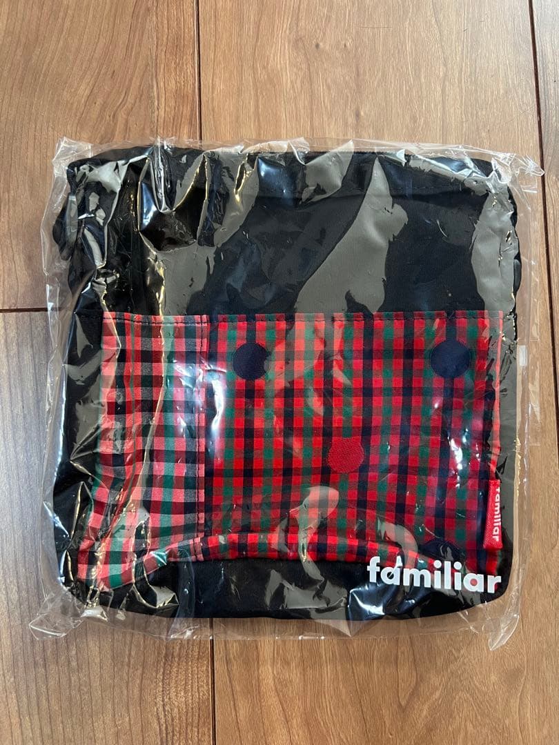 【大人も使える】familiar チェック柄ショルダーバッグ