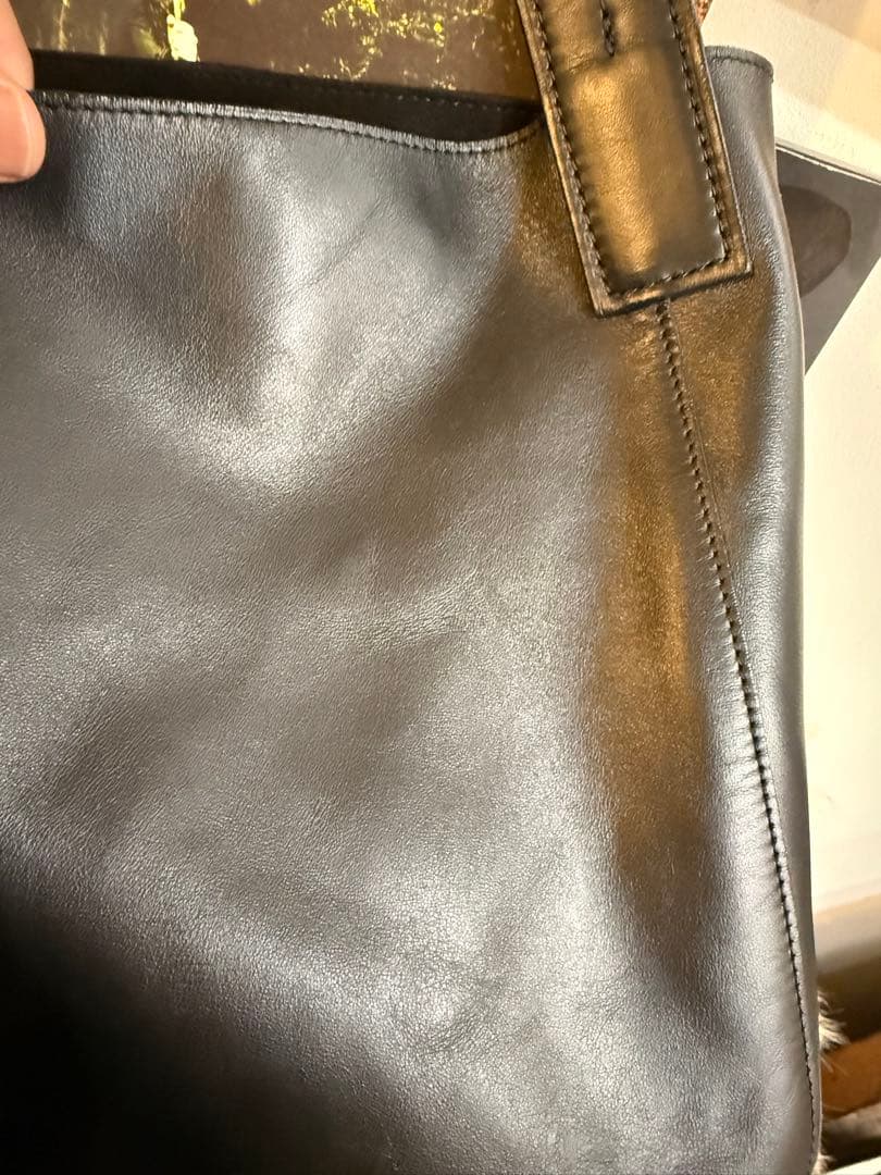 LEATHER SHOULDER BAG MADE BY AETA オーラリー