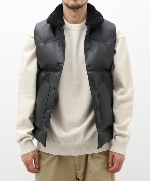 ROCKY MOUNTAIN Christy Vest 襟ムートン ダウンベスト