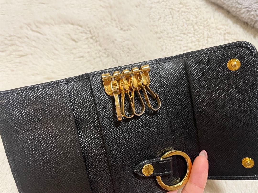 PRADA ブラック キーケース レディース
