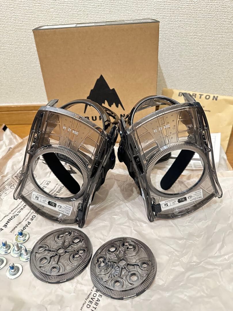 キッズ Burton ミニグロム ディスク スノーボードバインディング