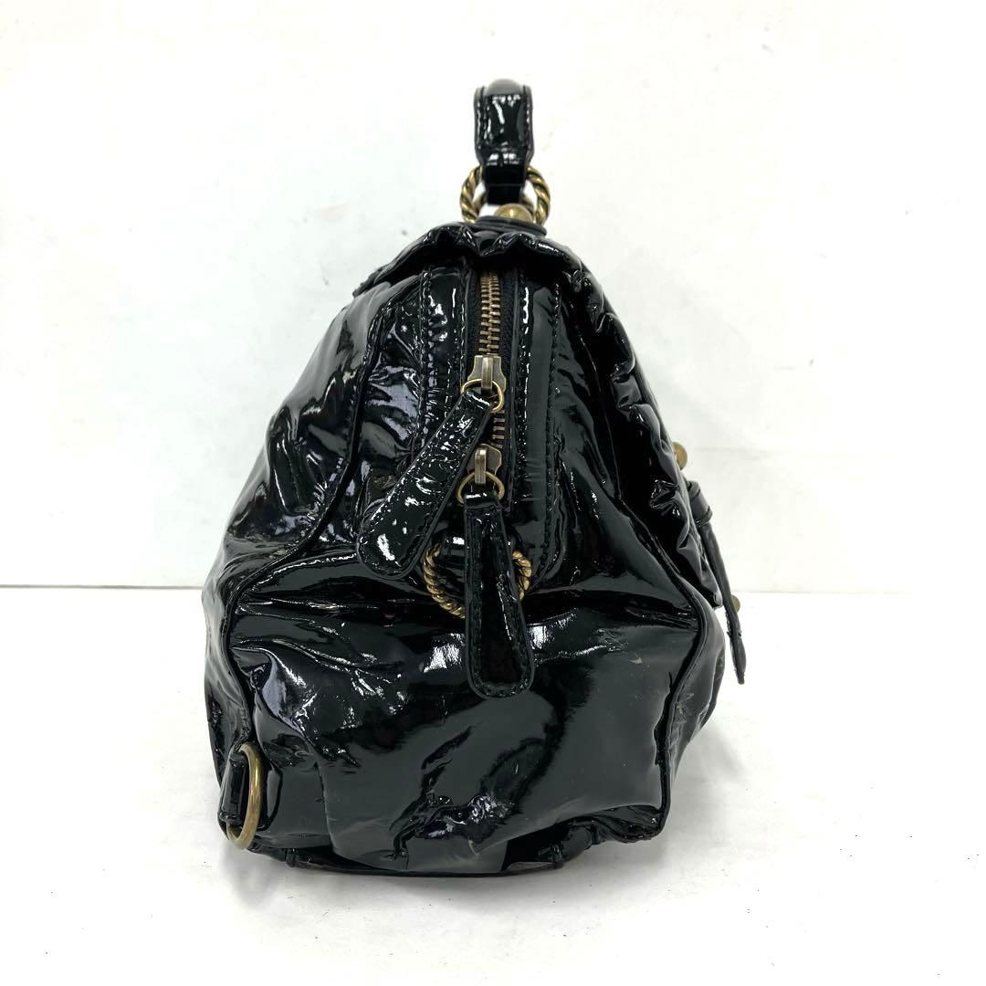 大人気☆ANNA SUI☆アナスイ☆ハンドバッグ☆3way☆エナメル☆ブラック！