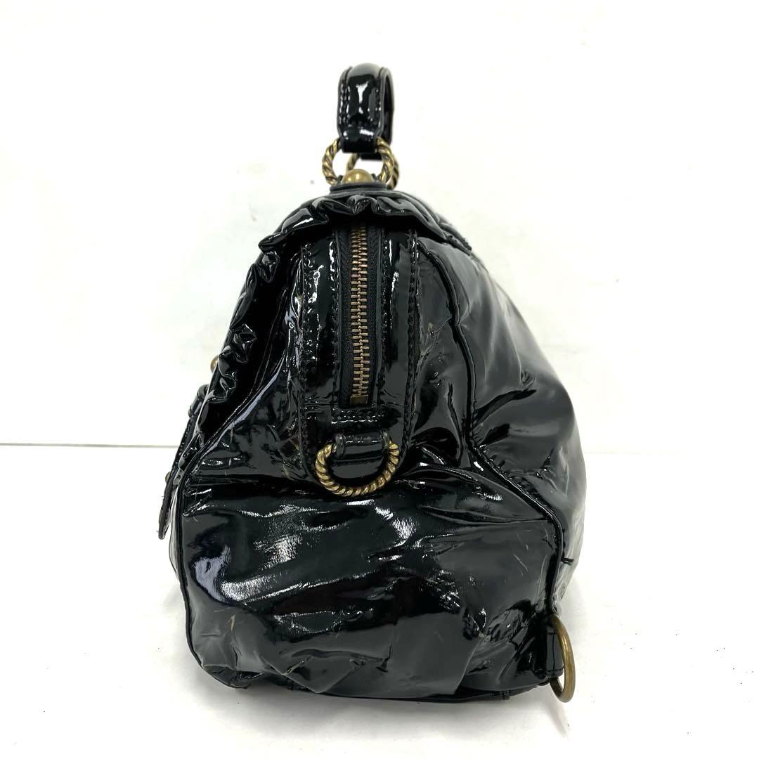 大人気☆ANNA SUI☆アナスイ☆ハンドバッグ☆3way☆エナメル☆ブラック！