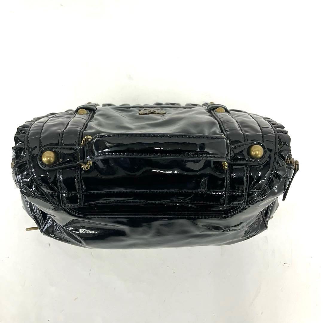 大人気☆ANNA SUI☆アナスイ☆ハンドバッグ☆3way☆エナメル☆ブラック！