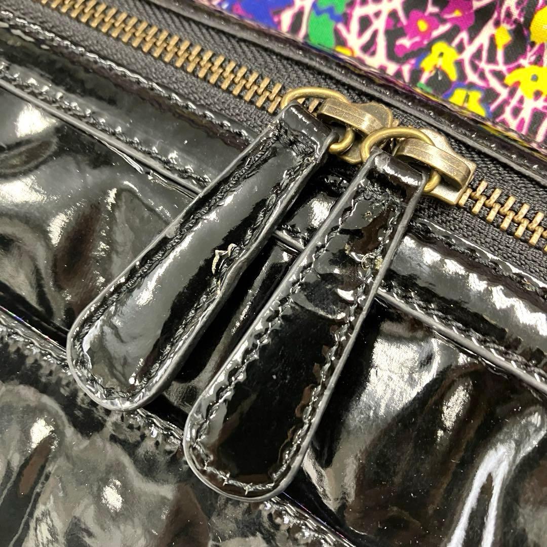 大人気☆ANNA SUI☆アナスイ☆ハンドバッグ☆3way☆エナメル☆ブラック！