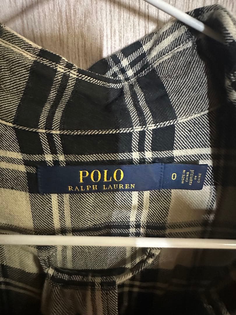 POLO RALPH LAUREN チェック柄ロングシャツワンピース