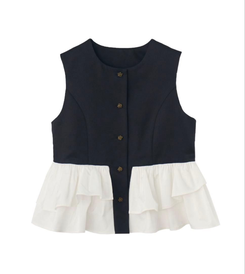 dem イデム　peplum lady vest