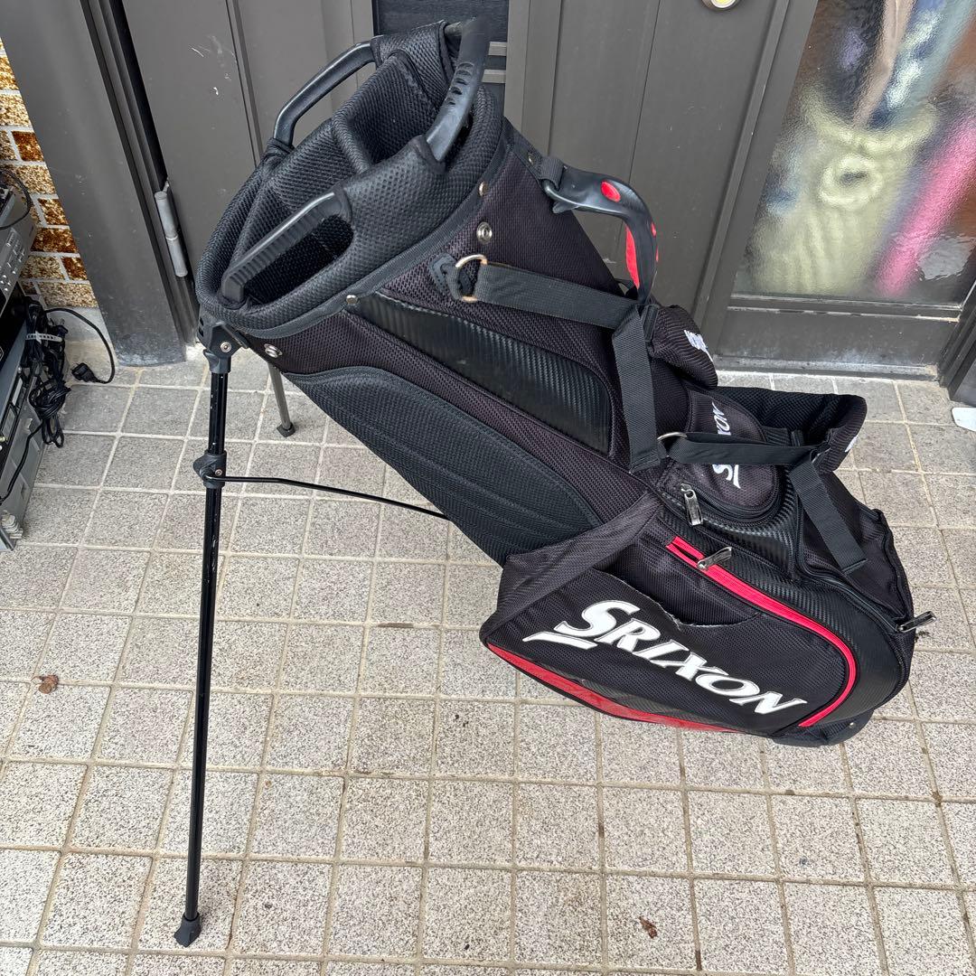 Srixon キャディバッグ 黒赤